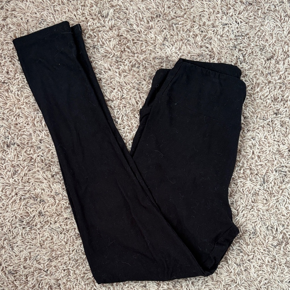 Lularoe black leggings OS